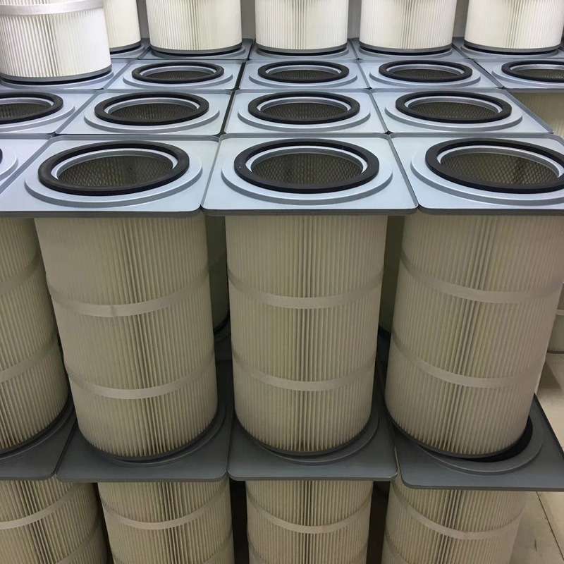 研磨机滤筒 工业除尘器滤芯端盖方形卡盘式除尘滤芯滤筒