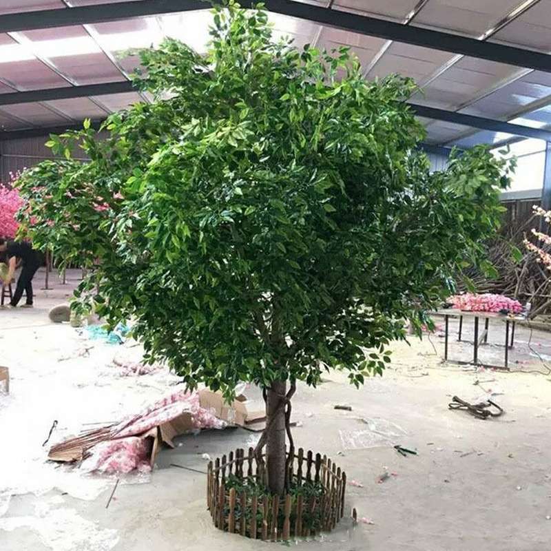 仿真榕树芒果树大型假树酒店大厅布景仿真绿植盆栽造景仿生榕树