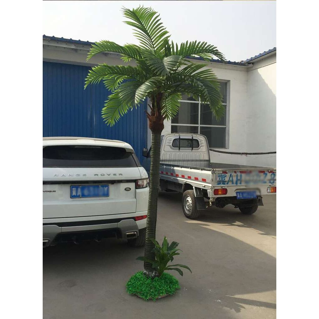 仿椰子树假椰树商场道具热带棕榈树保鲜弯杆摆设假树仿真高仿真