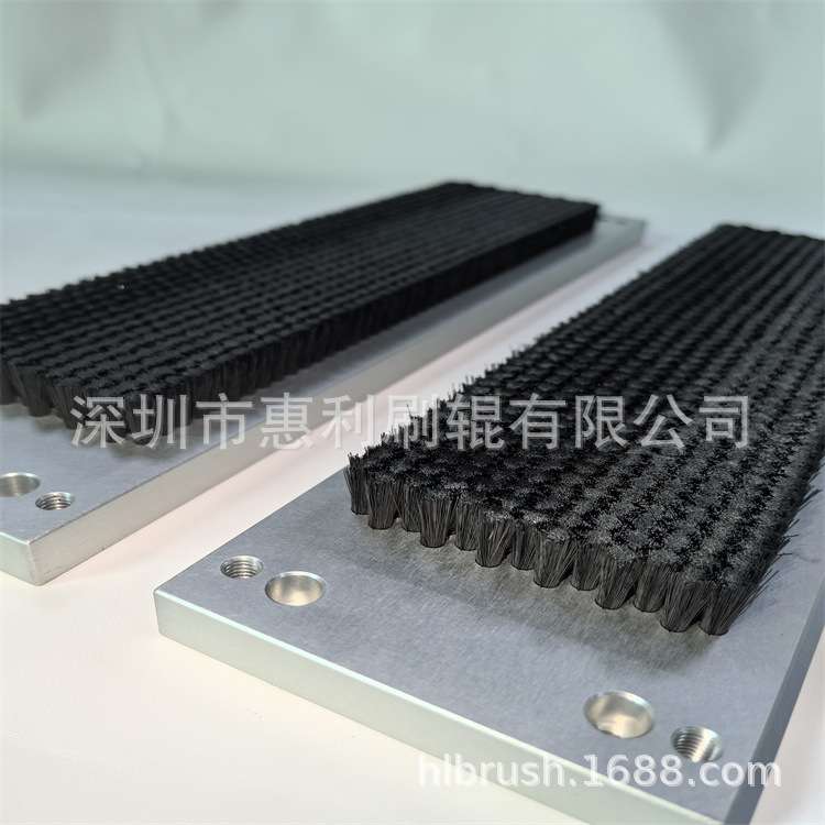减震板刷pvc工业车床硬毛软毛除尘清扫pp尼龙丝排刷制作工业级