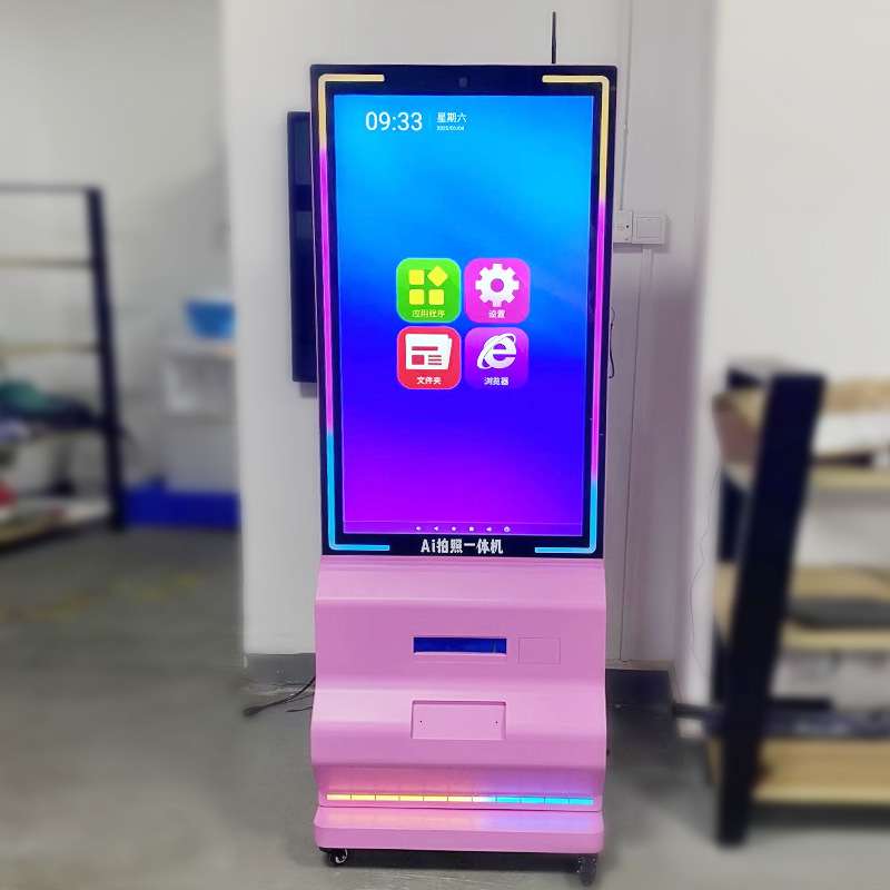 自助拍照镜面一体机,AI拍照一体机,影院商超自助拍照一体机