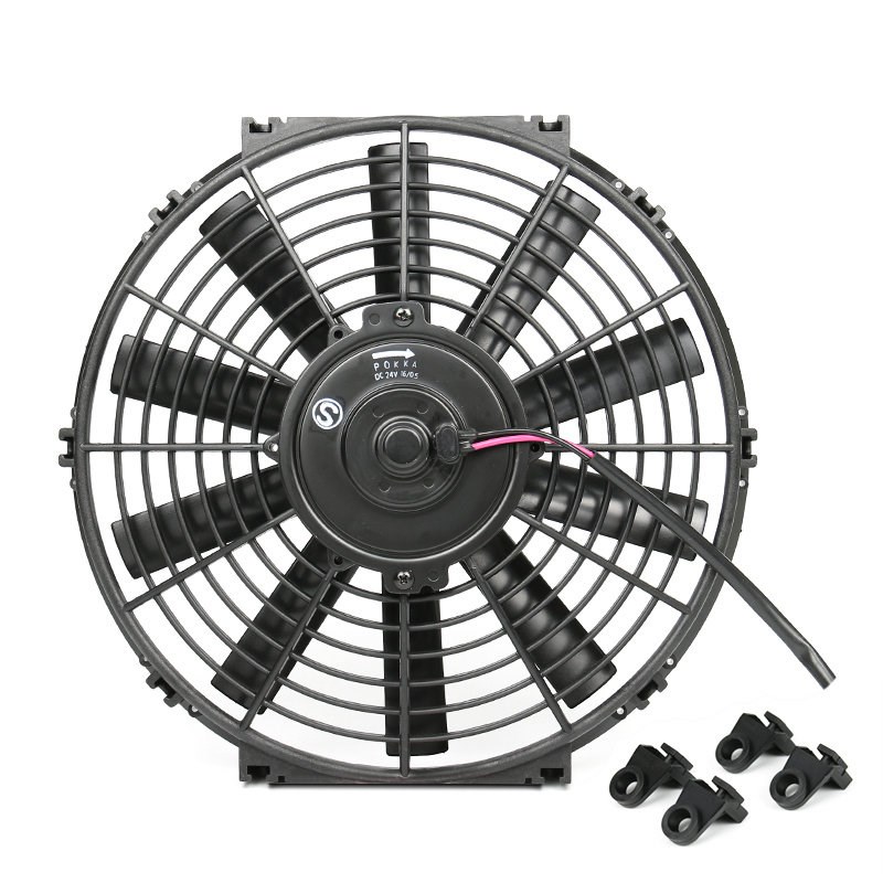 14寸12V24伏货房汽车载散热大功率强力排气扇电子吸吹风换烟风扇