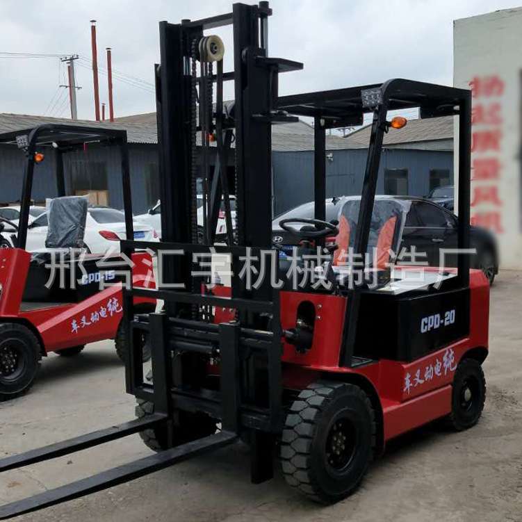 汇宇厂家四轮叉车堆高车电动叉车3吨平衡重座驾式全电动电瓶 叉车
