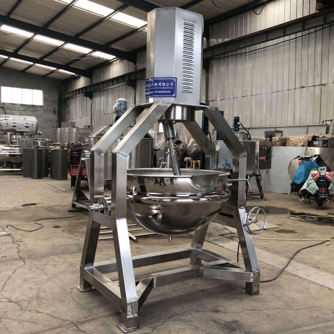 行星搅拌夹层锅加工设备全自动炒奶豆腐奶疙瘩奶酪全套生产机器厂