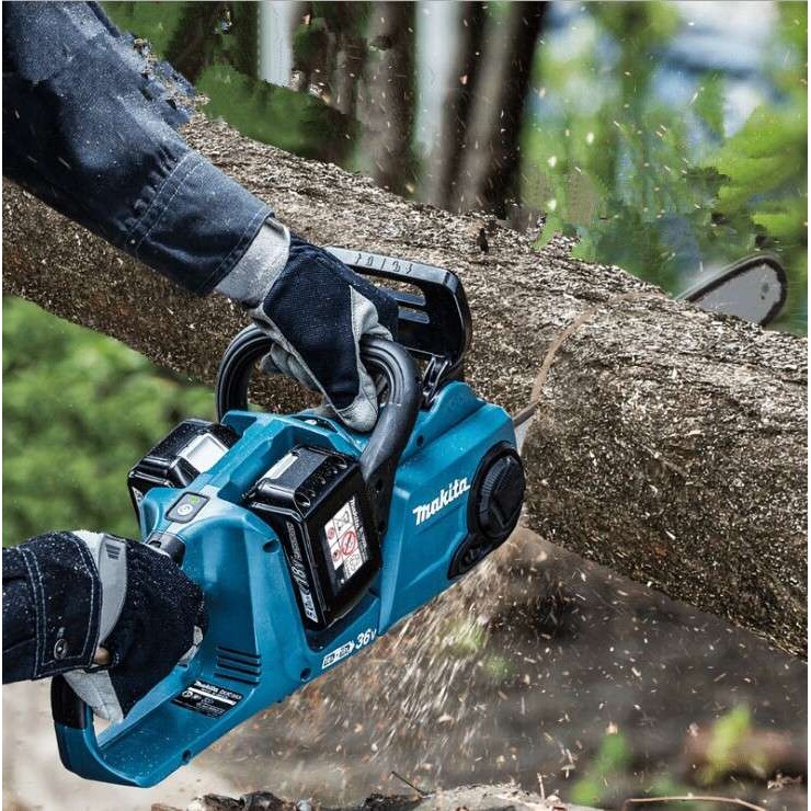 makita18V锂电充电式链锯16寸14无刷电机园林电动工具DUC400Z