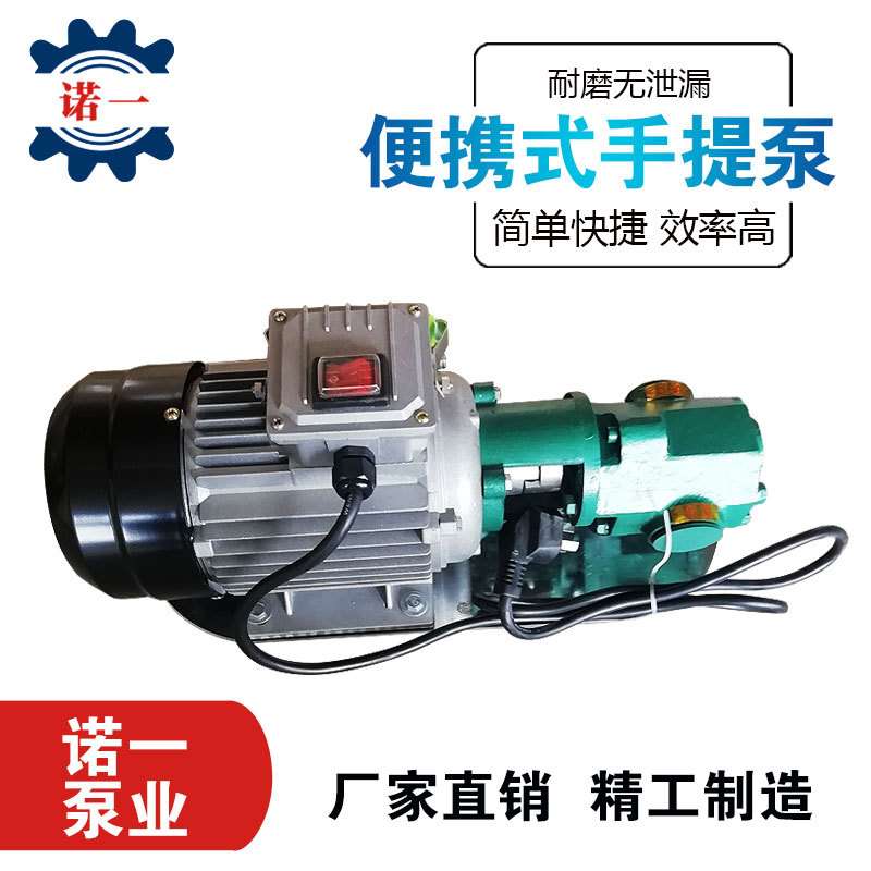 便携式电动液体齿轮泵自吸式WCB小型微型手提泵卧式化工齿轮油泵