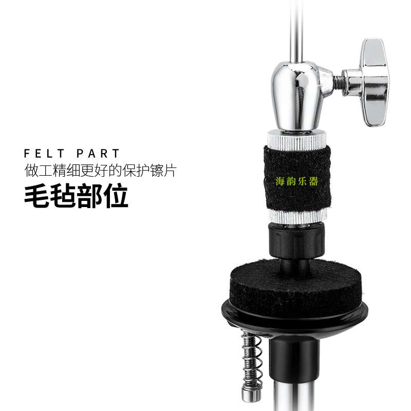 踩镲架乐器配件 爵士鼓打击乐器踩镲架双片单踩直镲架