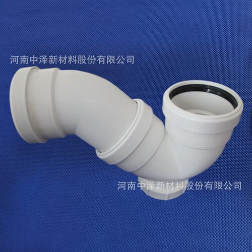 pp静音排水管管件110mmSIHTPP单扩口45°弯头万水通不易老化
