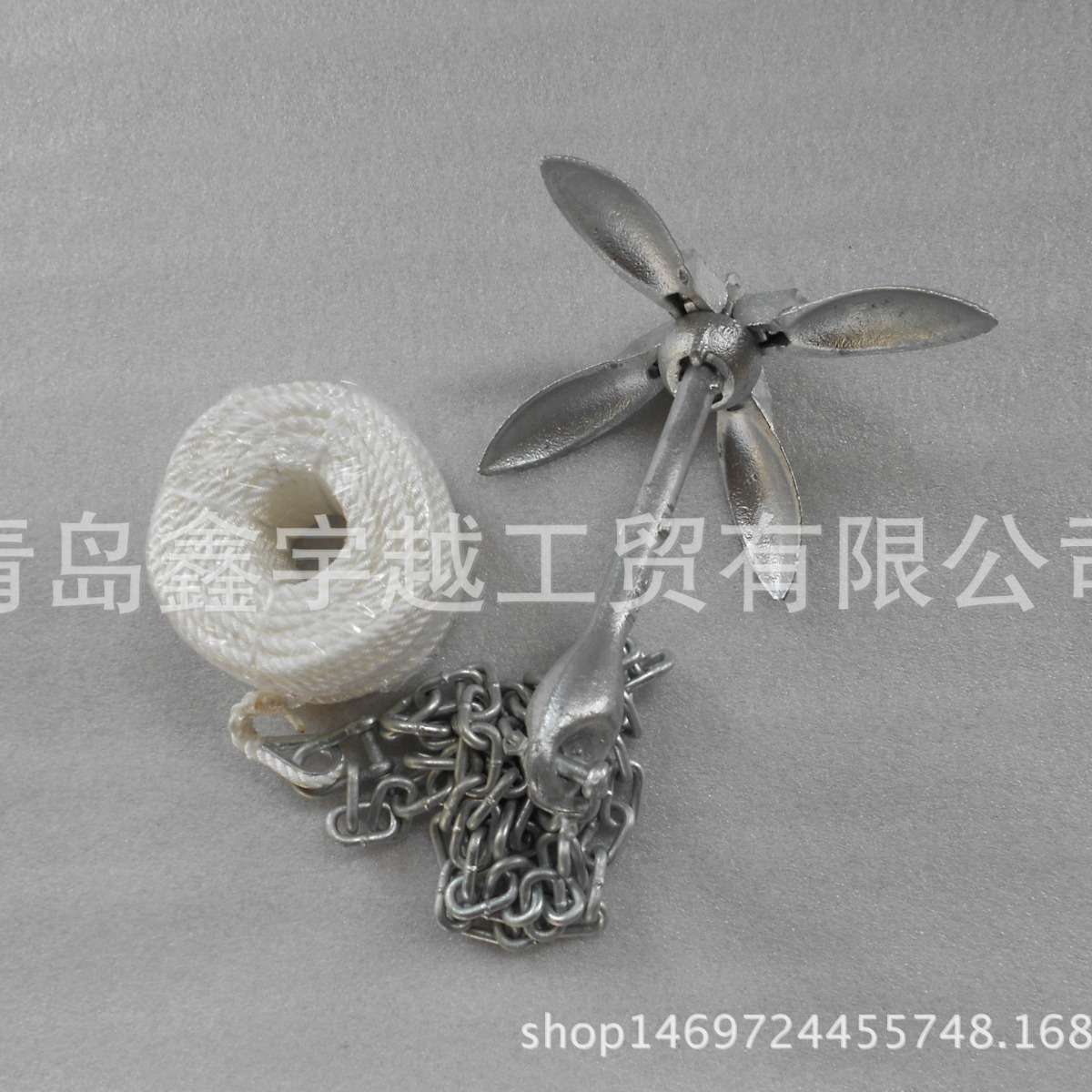 供应出口优质热镀锌 热浸锌 折叠锚 伞形锚 船锚组合 四爪锚