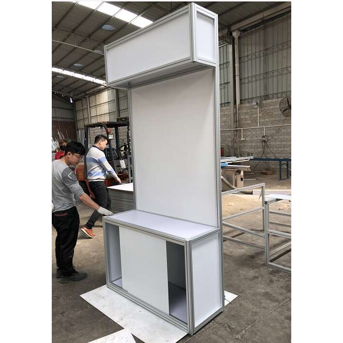 广交会产品展示柜易拆装铝合金承重强柜台 企业参展展览标摊柜台