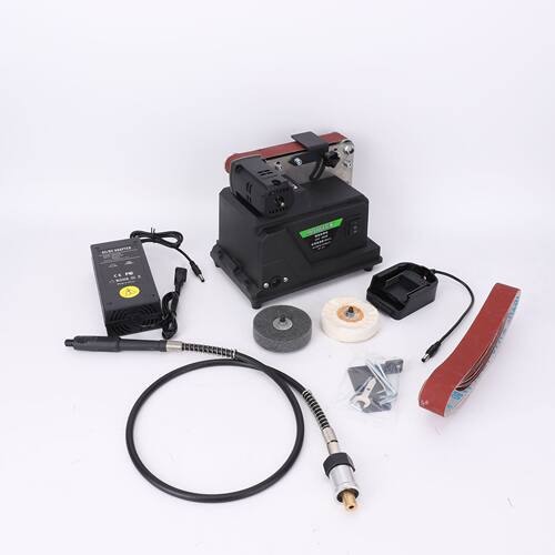 小型电动多功能砂带机家用抛光打磨磨砂工具工业级轻巧耐用打磨机