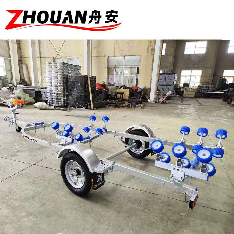 船用拖车冲锋舟橡皮艇拖车架摩托艇快艇游艇拖车厂家直供小船托架