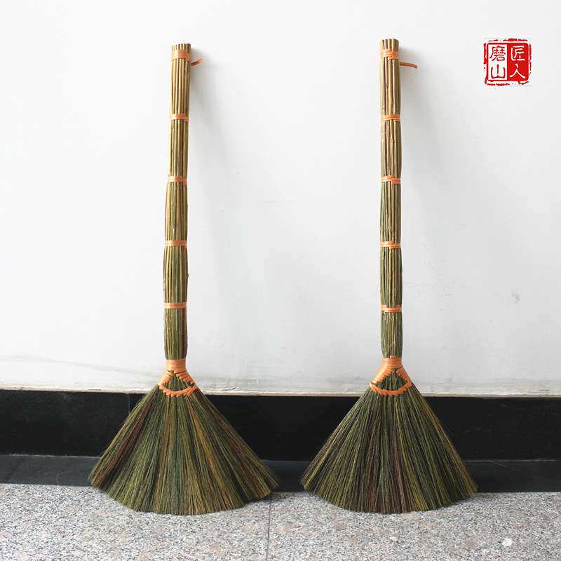 天然芒草扫把植物扫帚软毛扫地不易粘毛头发木地板笤帚鬃毛扫单个