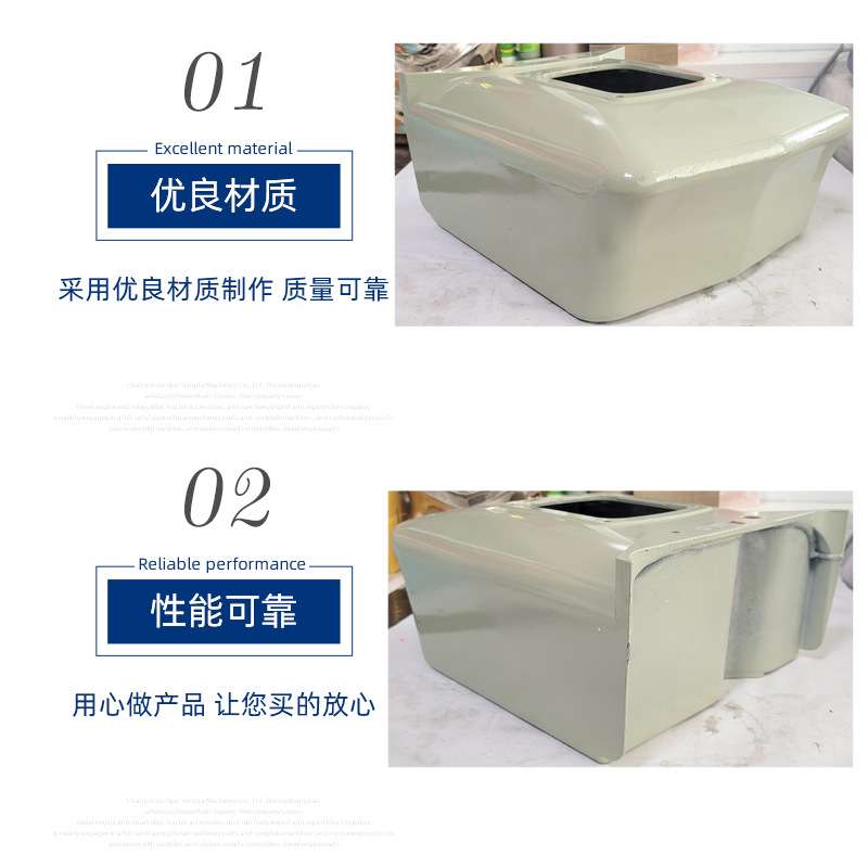 常柴单杠水冷常州柴油机方水箱 s195柴油机冷却水箱配件铝材质