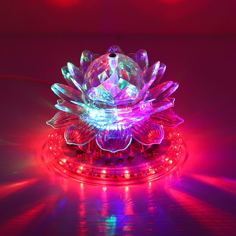 七彩旋转彩灯魔球灯旋转莲花彩灯舞台灯光
