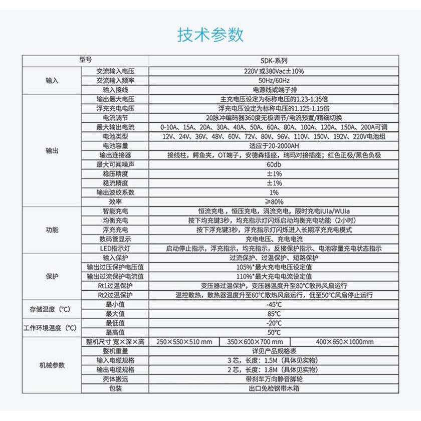 智能充电机KZA2-60V50A蓄电池充电器30A35A40A60A充电机