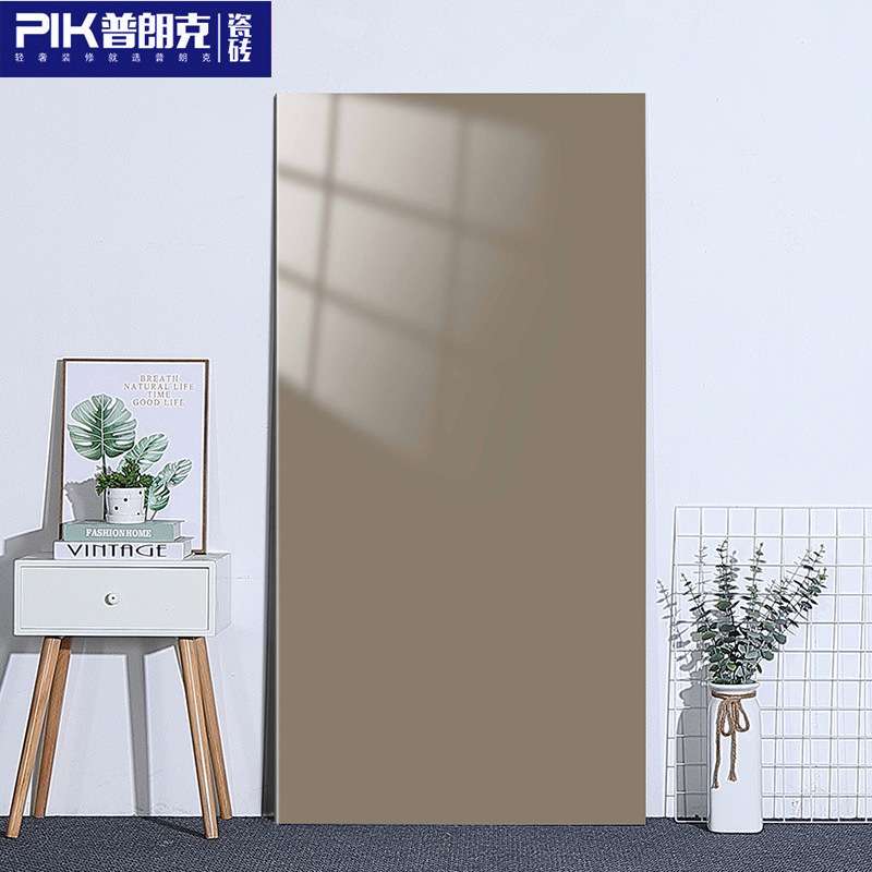 莫兰迪纯色瓷砖600x1200亮面地砖KTV餐厅幼儿园哑光防滑耐磨地板