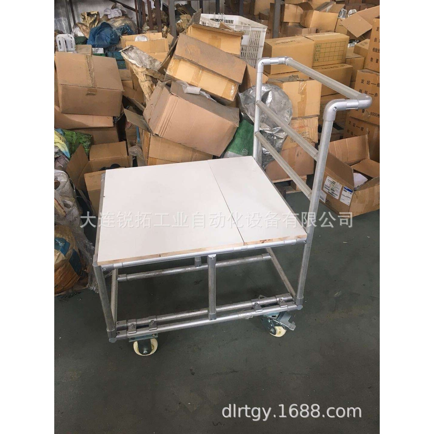 工业铝型材线棒搭物流手推 物料车 线棒周转车 订做铝合金推车