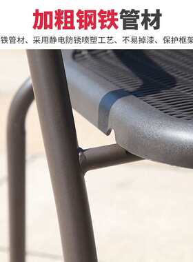 户外休闲桌椅庭院仿藤桌椅伞组合阳台椅子三件套室外露天外摆桌子