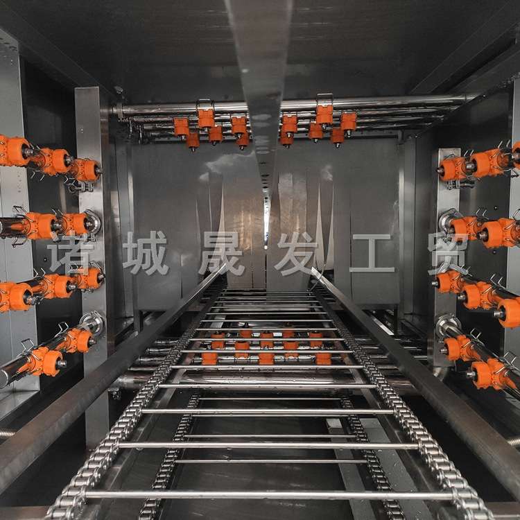 全自动食品筐洗筐机 生鲜配送箱子洗箱机 周转筐高压清洗机