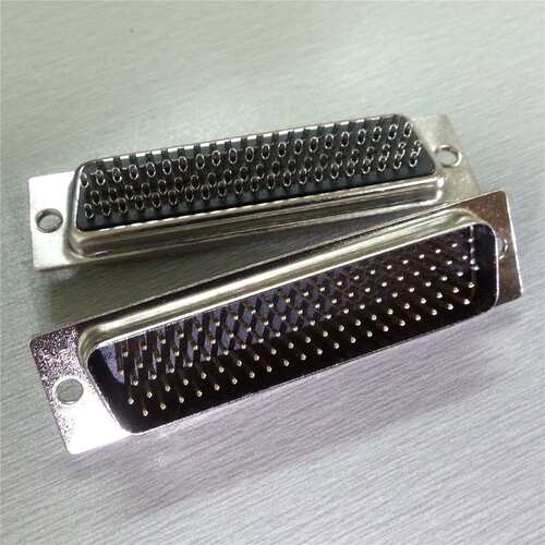 d-sub104p公头 新品焊线式HDB104pin插头 5排104芯矩形连接器