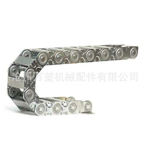 TL型桥式钢制拖链全封闭钢铝拖链机床工程金属不锈钢拖链坦克链条