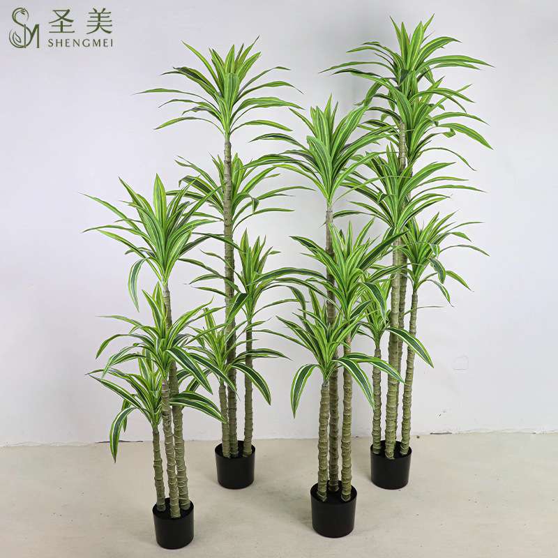 仿真植物落地盆栽金芯荷花铁树盆景造景装饰假树铁树场景布置