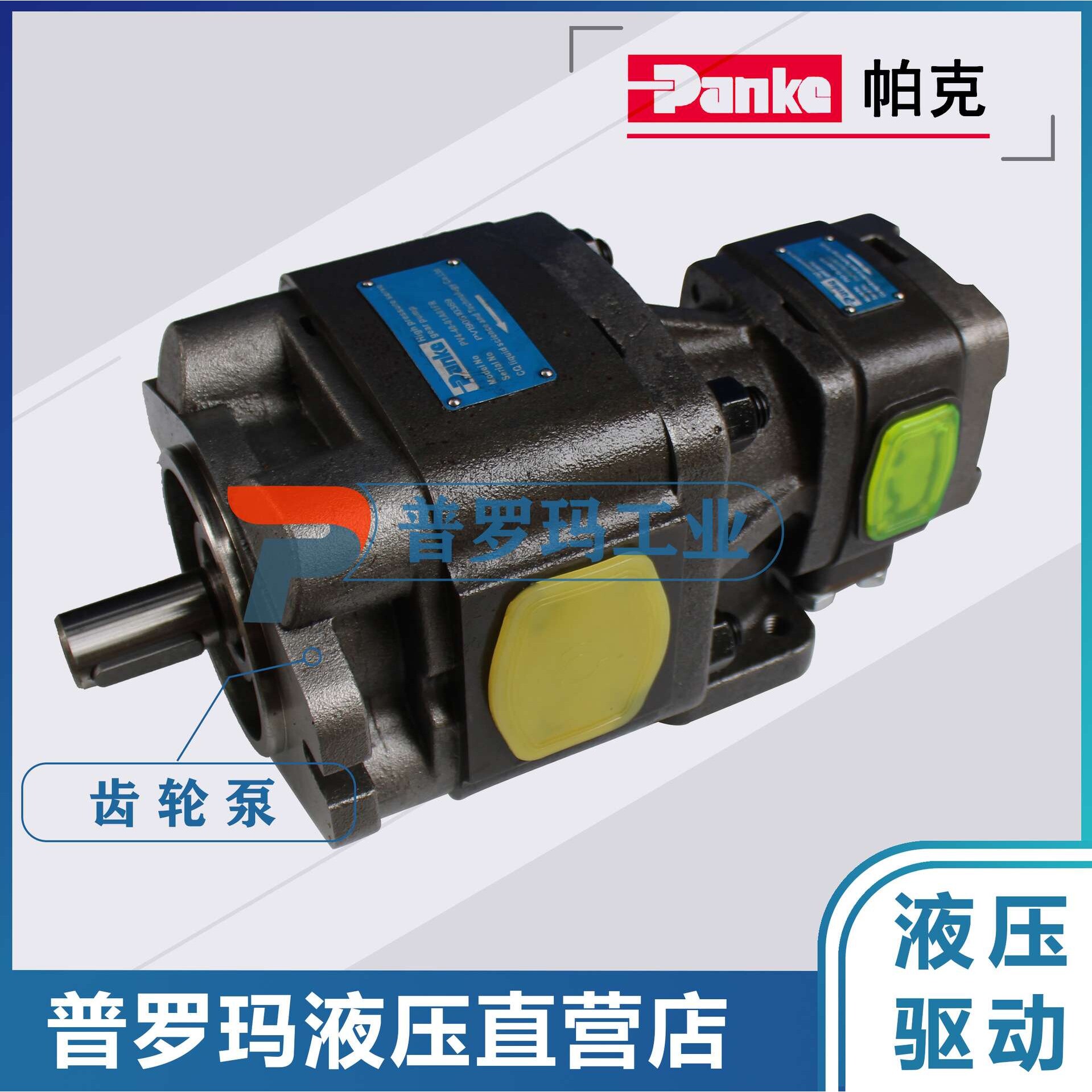 Panke内啮合齿轮泵双联泵伺服电机专用油泵  PV6/4-80-25-02A01FR