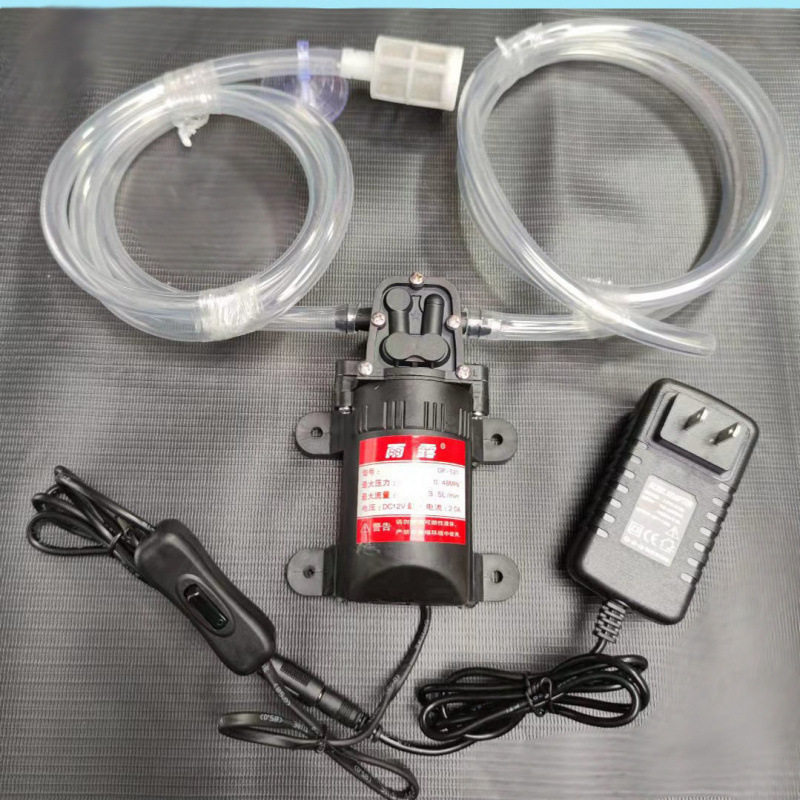 直流微型水泵12v自吸泵隔膜高压洗车增压专用220V抽小自吸式