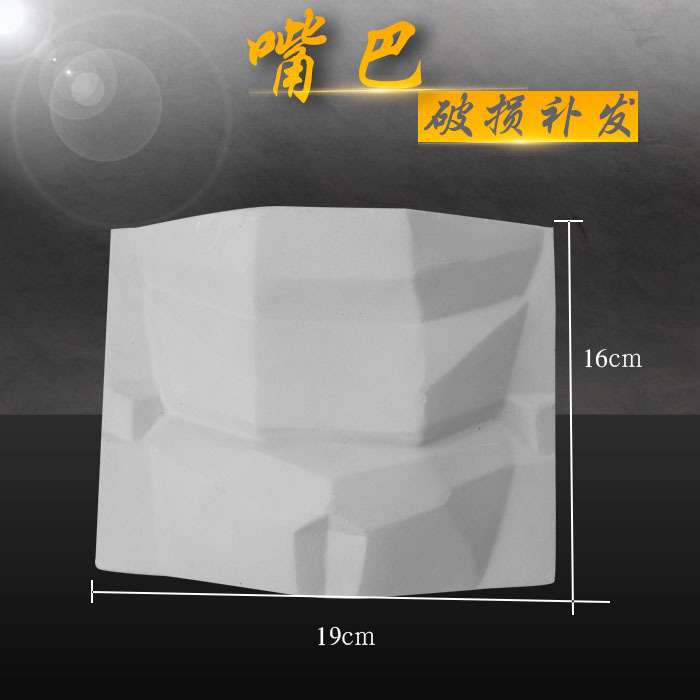 绘岳美术石膏人物头像基础造型五官切面石膏像素描器材眼耳嘴鼻