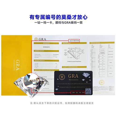 D-5A莫桑圆形6.0-50ct莫桑石裸石源头 跨境代发可过测笔配GRA