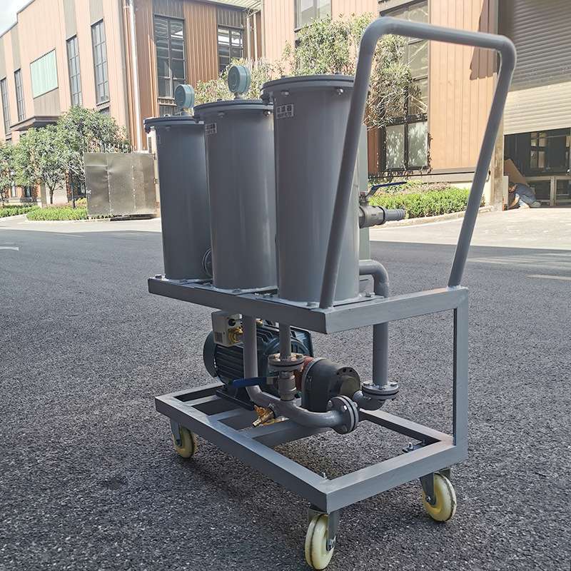 过滤液压油机油工业油通瑞YLB50移动手推式三级移动过滤加油机