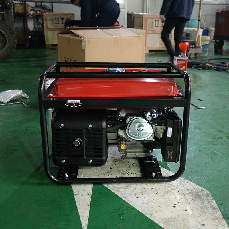 5000w汽油发电机组 5kw小型迷你发电机 单相电启动220v