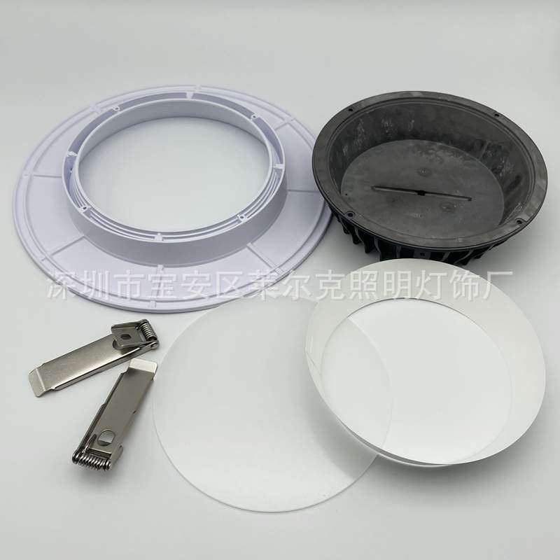 10寸防眩光led筒灯开孔25cm嵌入式40瓦筒灯配件SMD光源地铁口筒灯