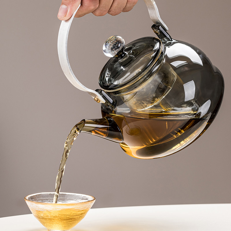 一品仟堂耐热玻璃煮茶壶电陶炉煮茶器套装泡茶烧水壶家用养生茶壶