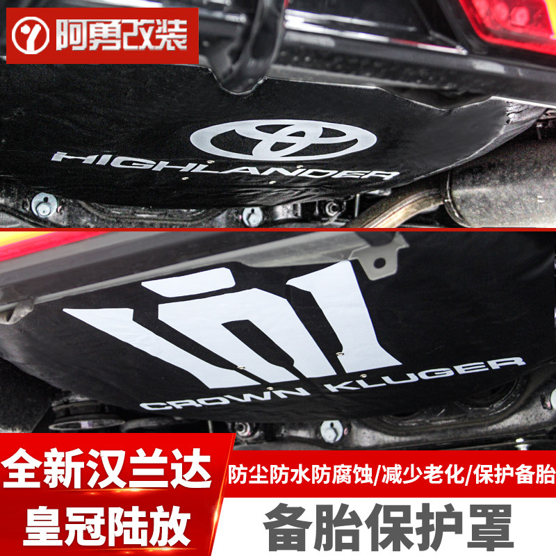 适用22-26款汉兰达专用备胎罩皇冠陆放备胎套保护装饰罩阿勇改装