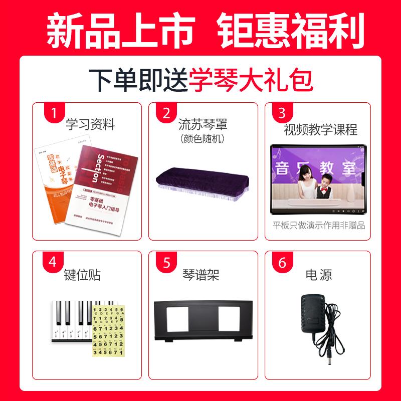 新韵S450多媒体音乐专业电子琴初学者成年中老年人入门家用演奏琴