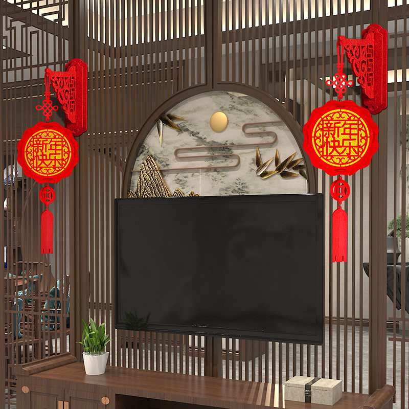 虎年新年装饰品灯笼挂饰2022喜庆年货大门挂春节过年场景布置挂件
