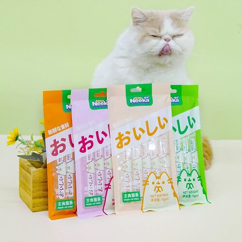 呢咔主食猫条增肥猫咪零食营养发腮罐头肉泥湿粮 新老包装随机发