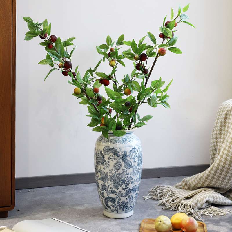 仿真花杨梅新年家居装饰仿真果实发财果假花浆果绿植插花拍摄道具