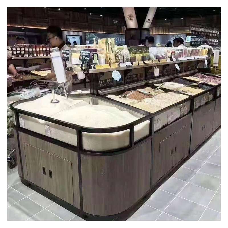 东来款杂粮柜中岛超市散称干果干货柜 五谷杂粮展示柜