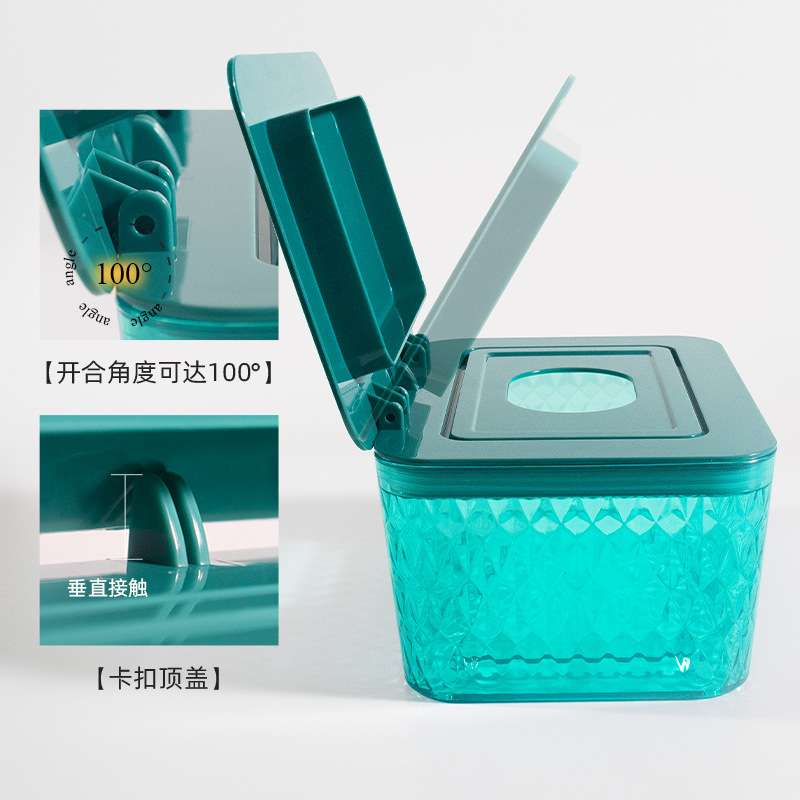 湿纸巾盒塑料带盖便携式多功能电视桌面厕所卫生间车载抽纸盒
