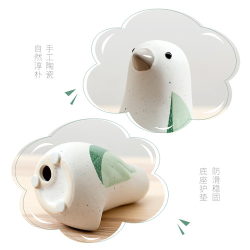 森系可爱陶瓷小鸟客厅电视柜背景墙桌面小摆件玄关卧室家居装饰品