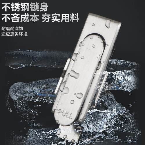 不锈钢MS717-1-2配电箱平面转舌锁MS380开关机械设备电器柜门锁