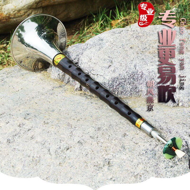 朝凤燕京唢呐乐器初学者全套乌木杆d调降b调成人专业级锁呐送哨片