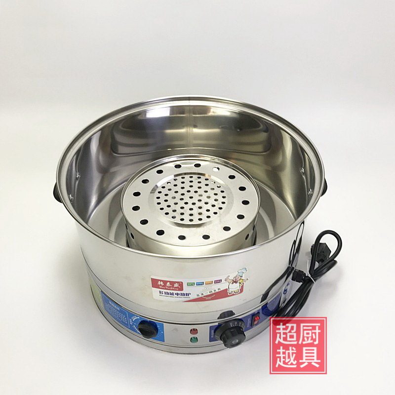 不锈钢电蒸笼多功能电蒸锅蒸包单孔商用大笼屉大容量蒸包炉电热锅
