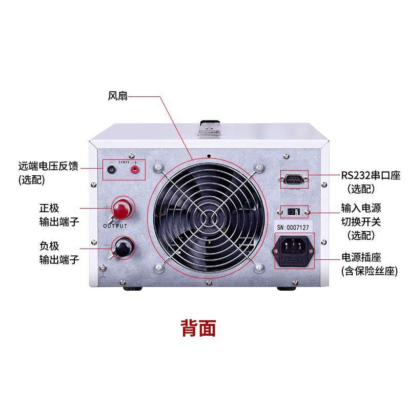 同门eTM-12030 可调直流稳压电源4位开关电源4旋钮电位器系列