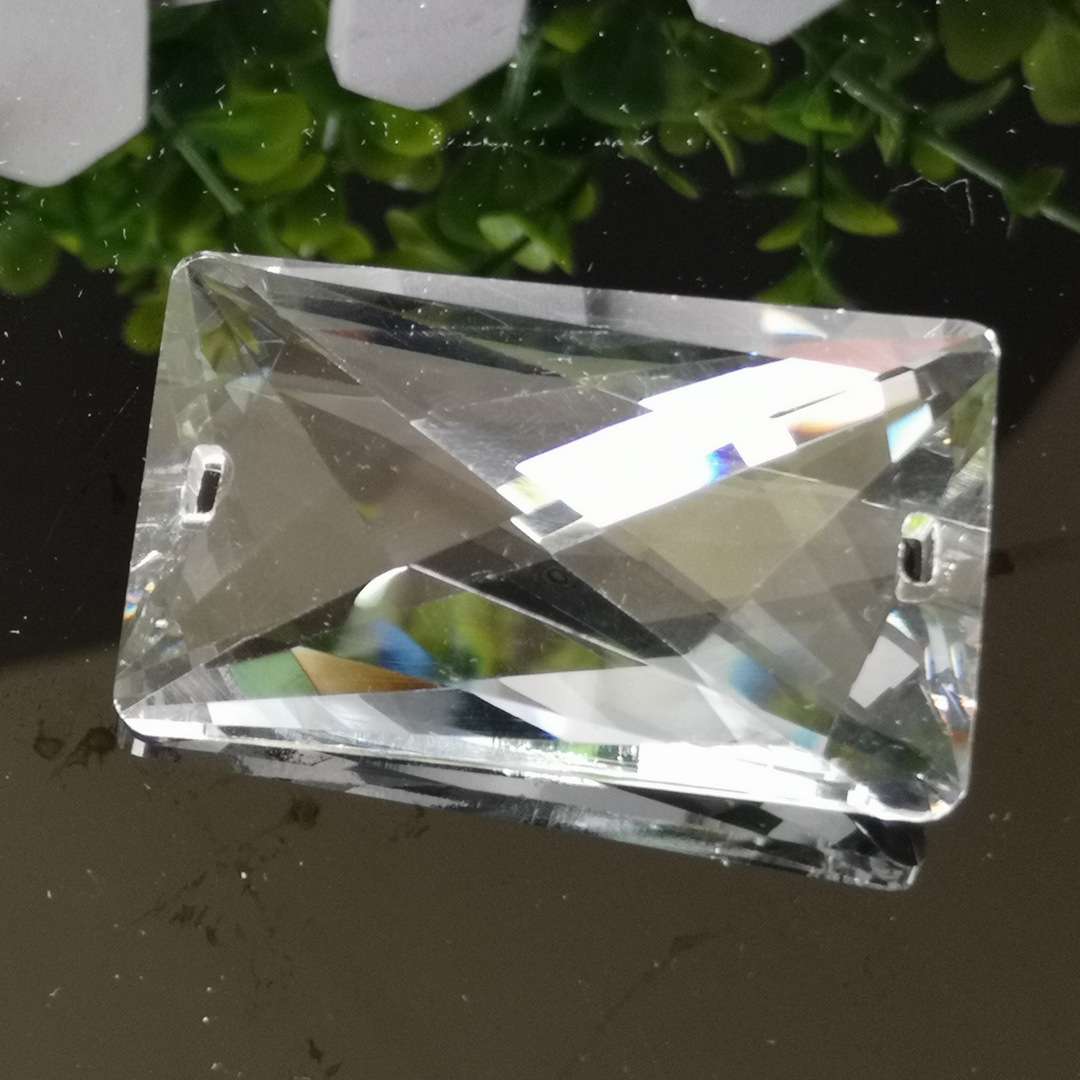 浦江工厂50mm长条灯饰水晶配件 水晶灯饰配件 吊灯台灯水晶配件