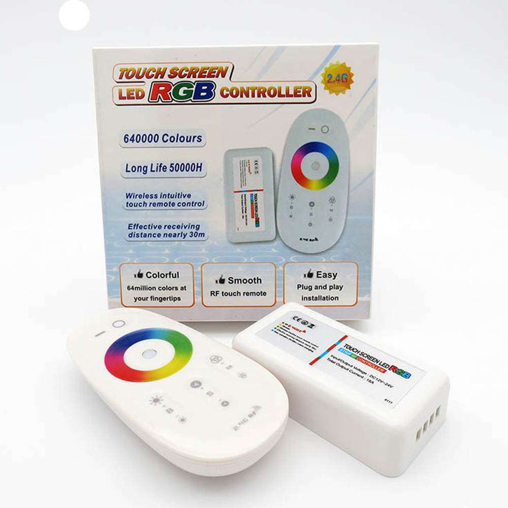2.4G触摸灯带控制器RGB控制器12-24VLED射频分组控制器RGBW控制器
