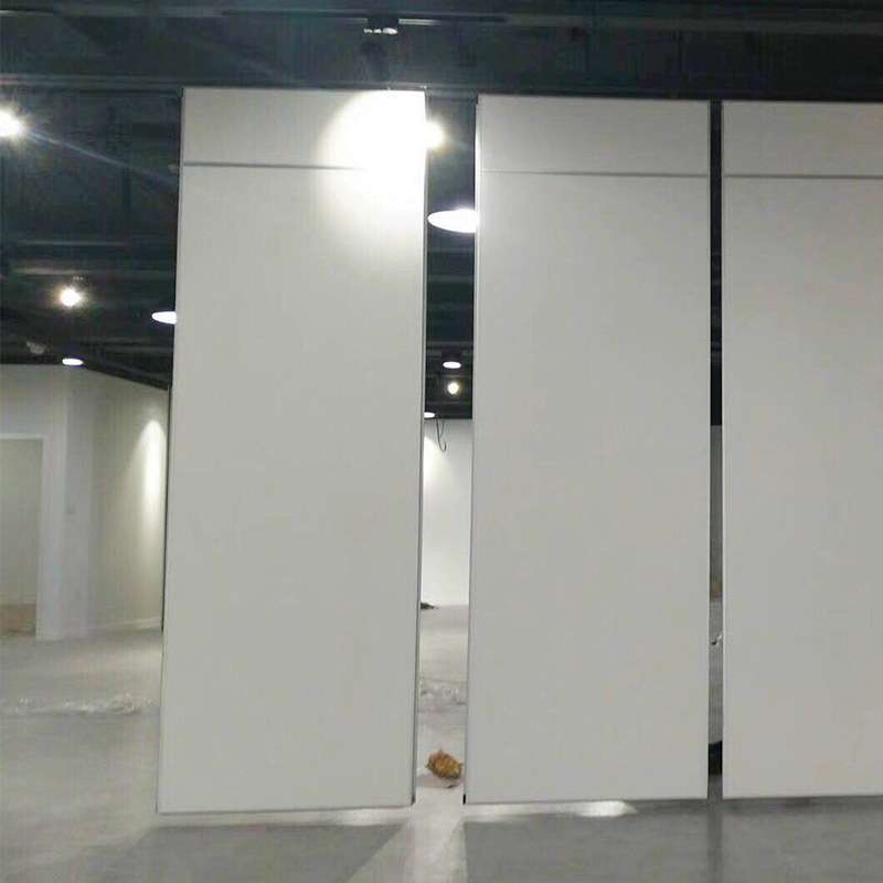 白色展厅活动会展厅可推拉移动折叠吊门隔断墙办公室隔音屏风间